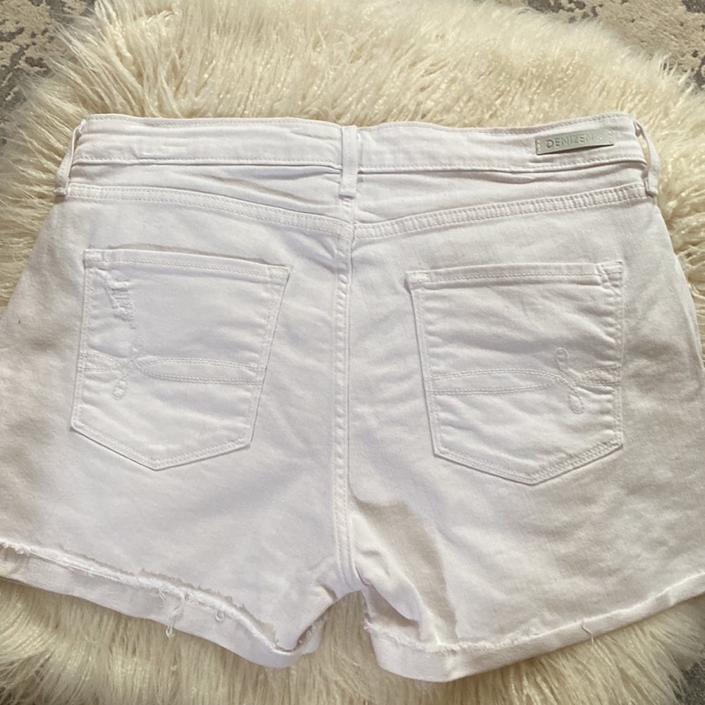 High Rise Distressed Denim Shorts - Picture 2 of 4